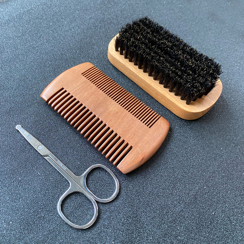 Men Grooming Hygiene - Men's Beard Grooming Set, Beard Brush,