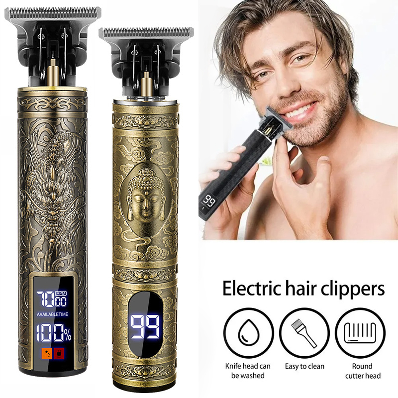 Men Grooming Hygiene - T9 Cordless Hair Clipper Rechargeable Beard