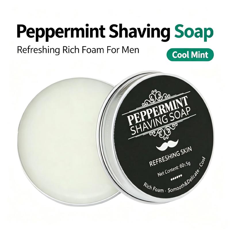 Men'S Grooming And Skin Care - 2026 Cool Mint Peppermint Shaving Soap