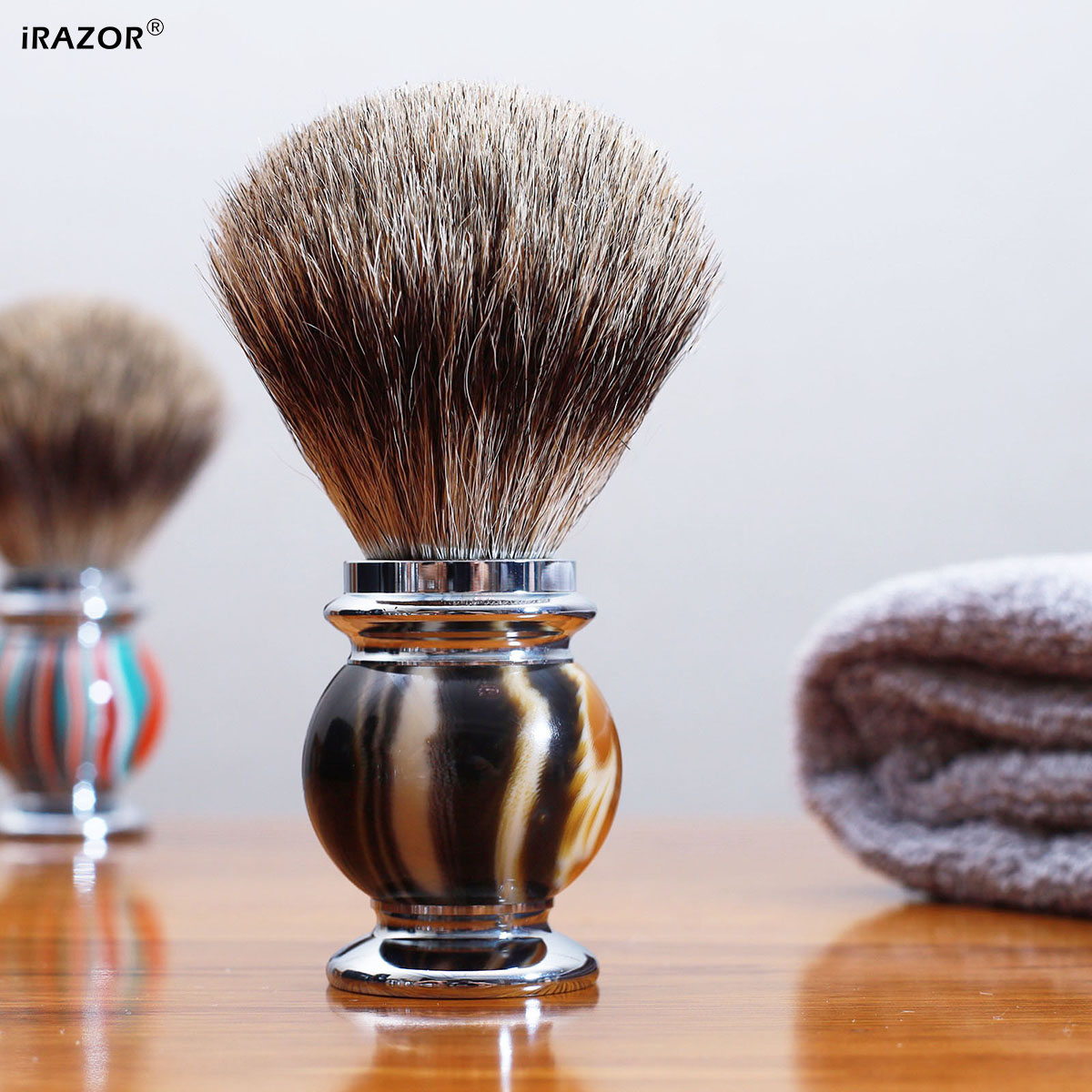 iRAZOR Silvertip Shaving Brush - Men Grooming Hygiene review and price