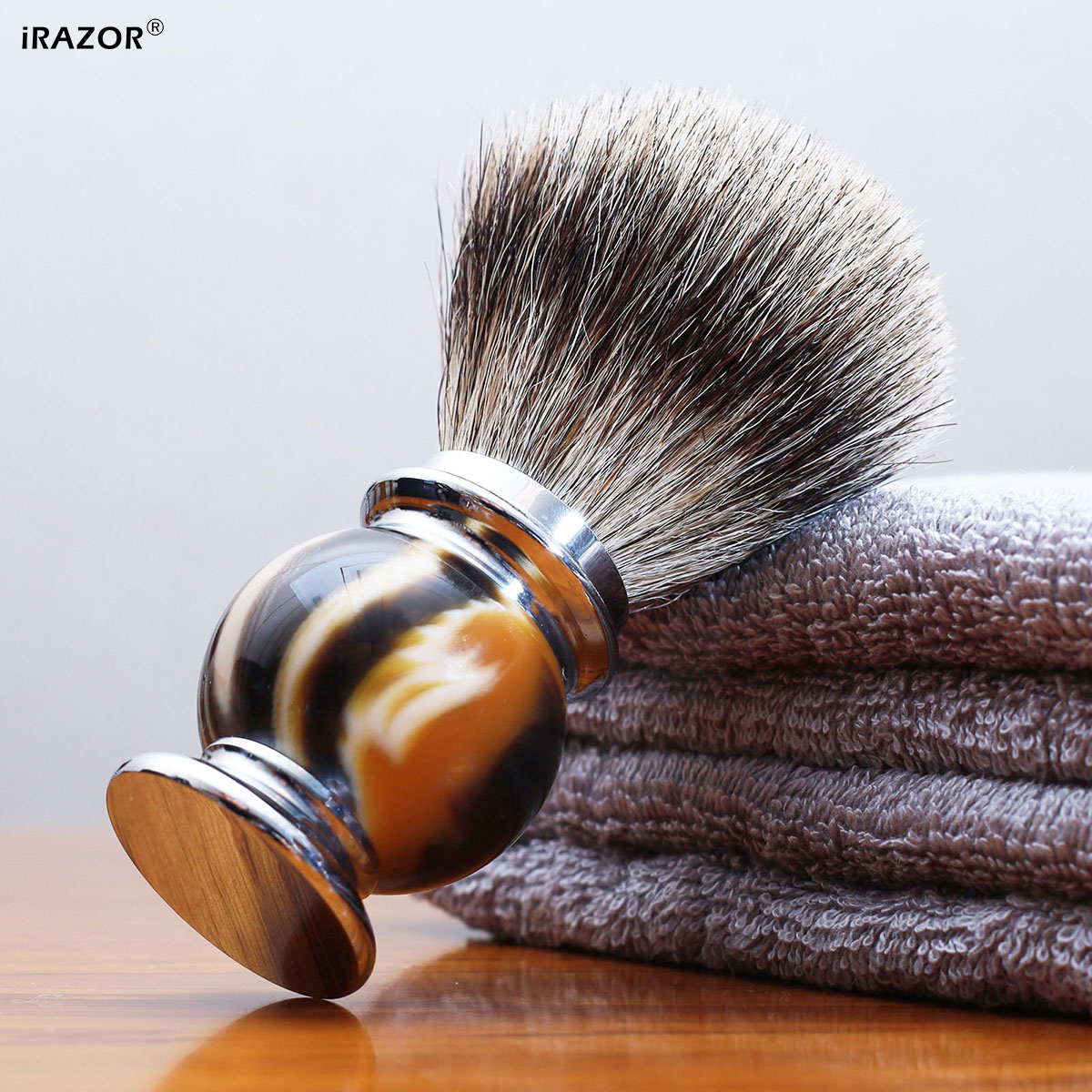 iRAZOR Silvertip Shaving Brush - Men Grooming Hygiene review and price
