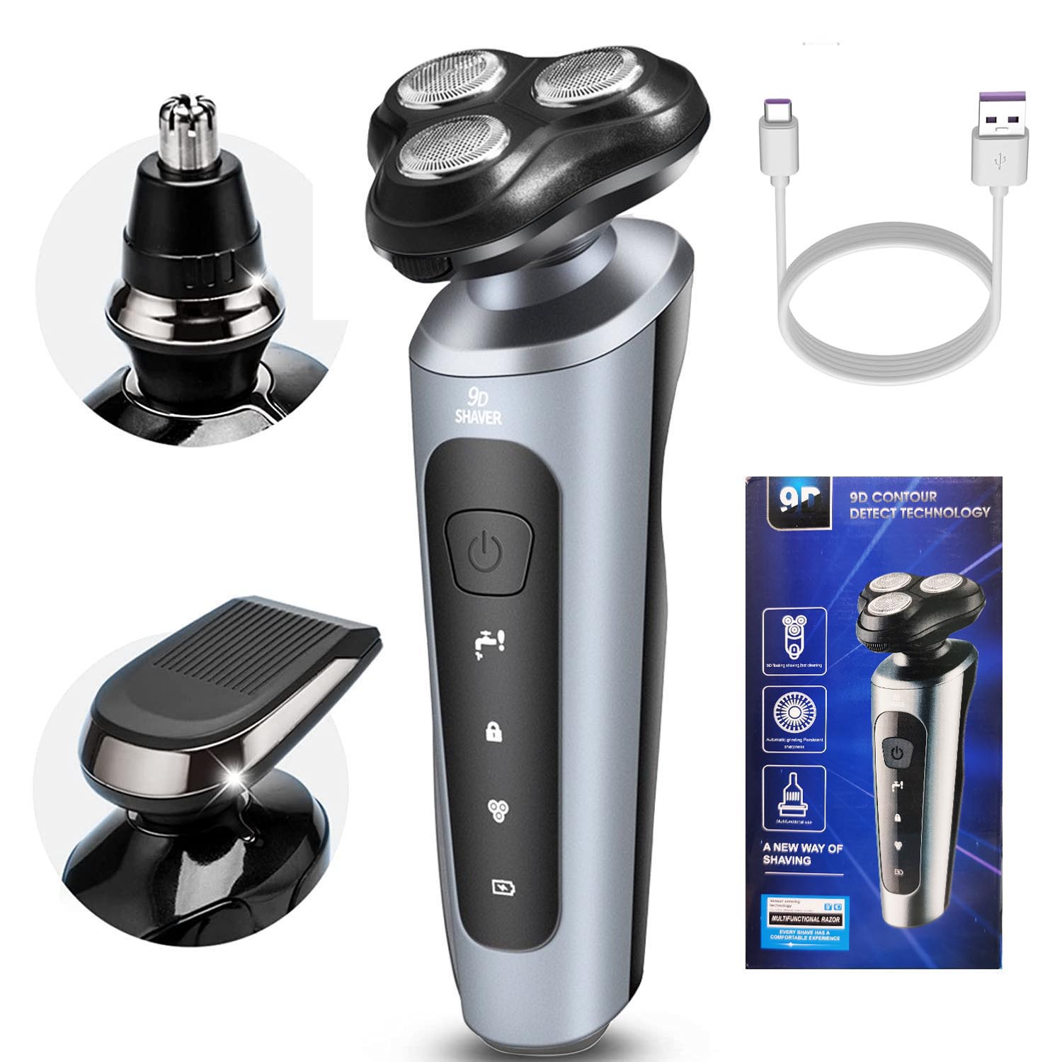 New Man Electric Razor USB Rec - Men Grooming Full Body review and price